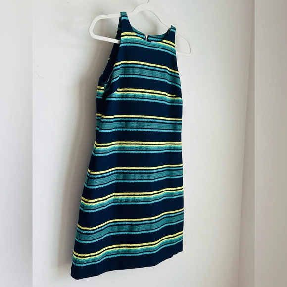 Vineyard Vines Deep Bay Striped Jacquard Shift Dress - Size 4 - Picture 4 of 12